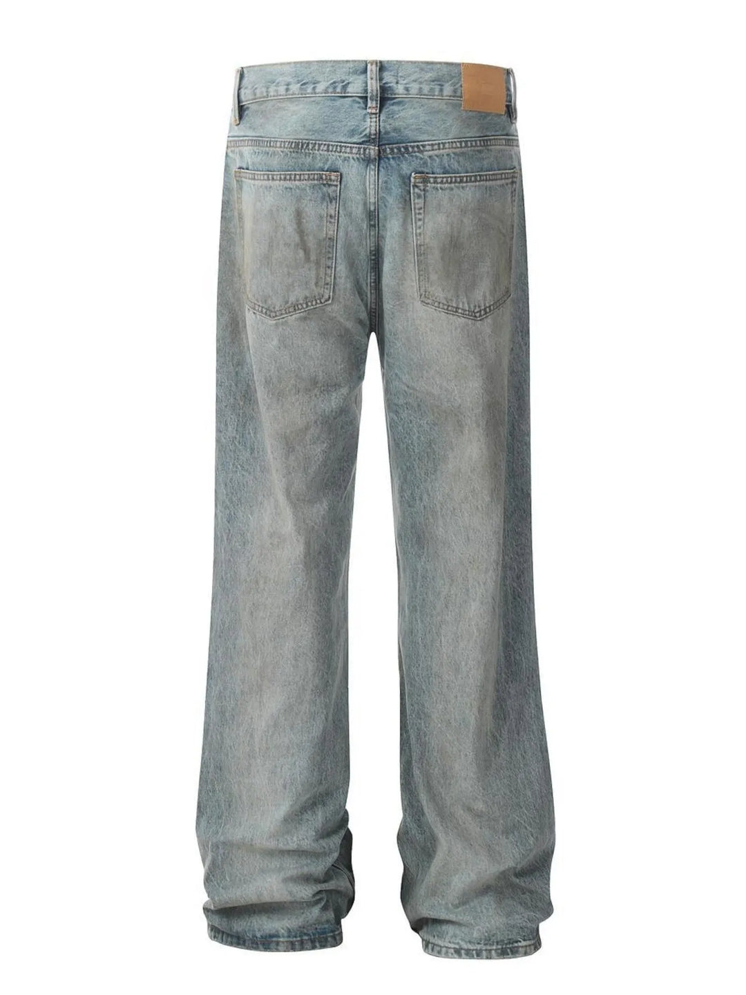 Men's Distressed Wide Leg Jeans
