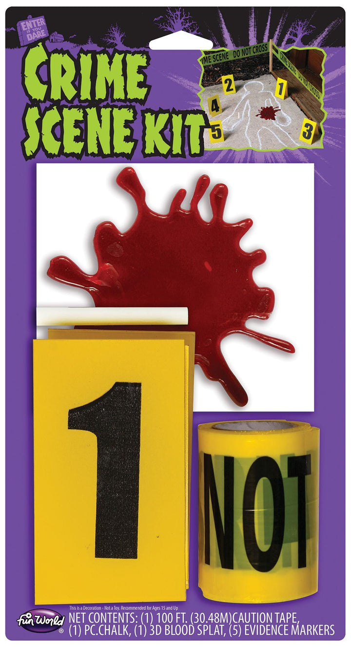 Crime Scene Do Not Cross Tape Kit Halloween Decorations