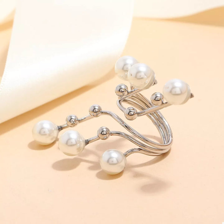 Alloy Pearl Bypass Ring