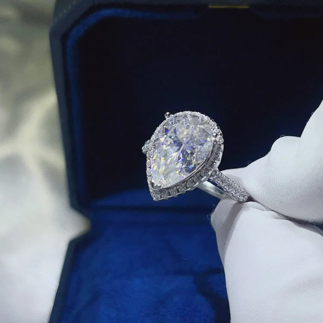 2 Carat Moissanite 925 Sterling Silver Ring