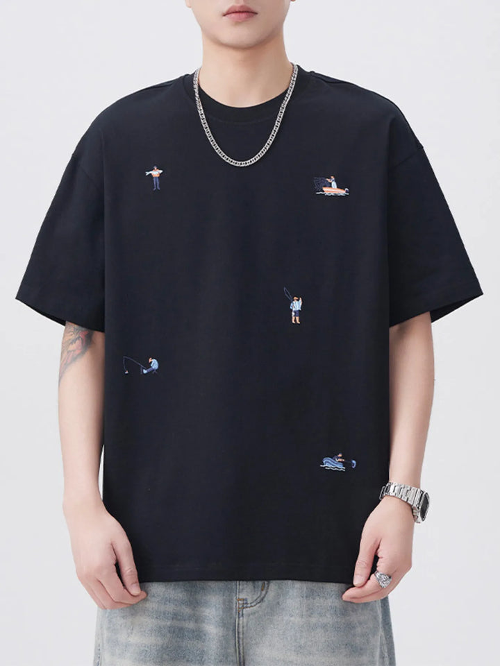 Men's Plus Size Round Neck Short Sleeve T-Shirt