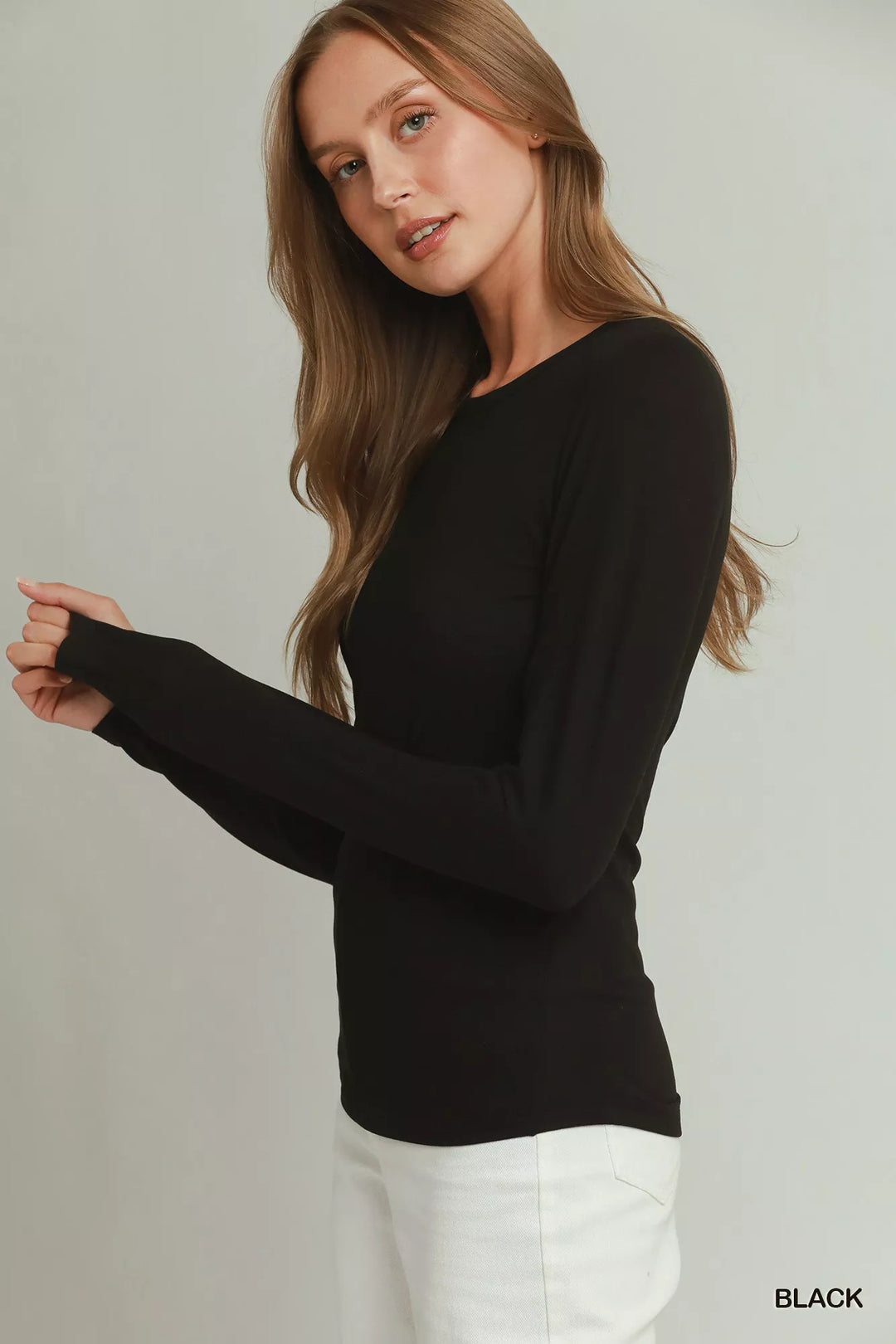 Umgee Crewneck Long Sleeve Top
