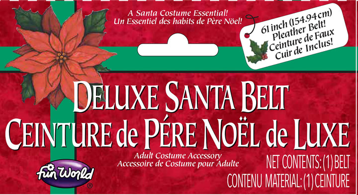 Santa or Pirate Adult Costume Belt 5" Wide 61" Long