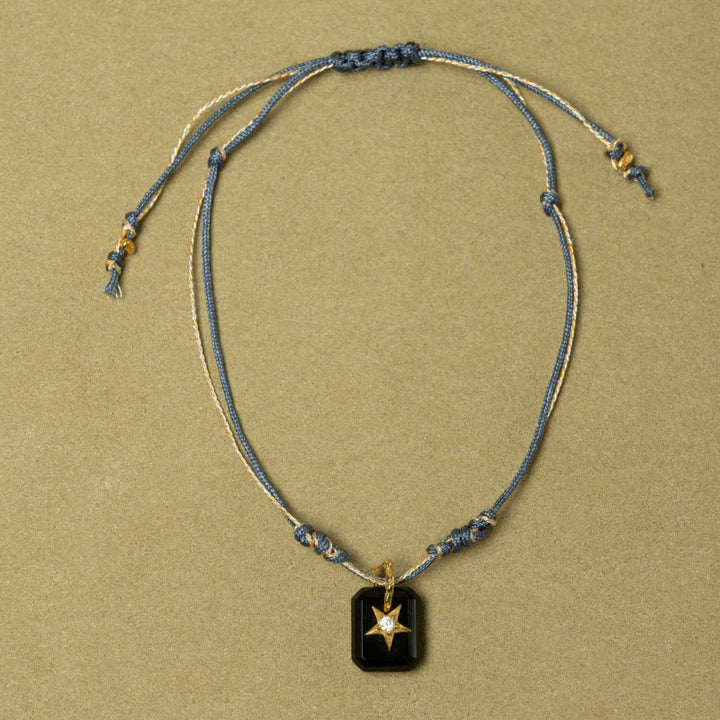 Womens Stainless Steel Natural Stone Bracelet And Necklace