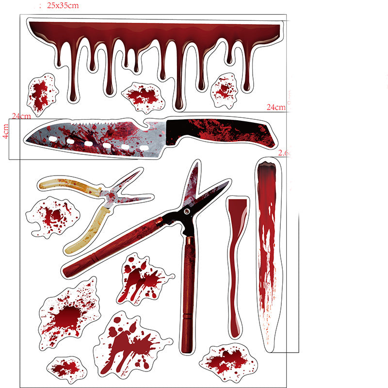 Halloween decoration wall stickers