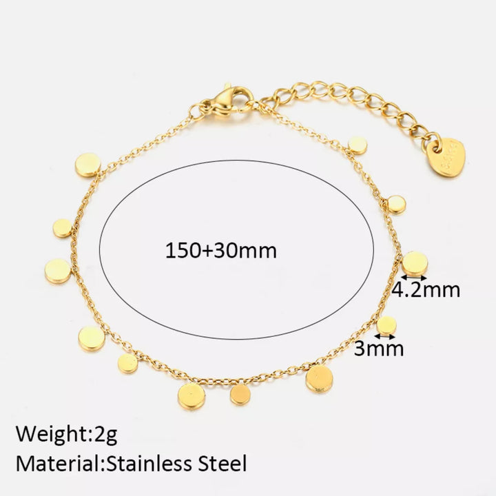 18K Gold-Plated Charm Bracelet