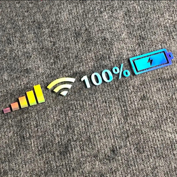 Car Windshield Stickers Signal WiFi Power Vinyl Decal Mobile Phone Car Stickers Auto Exterior Decorative Accessories Decals