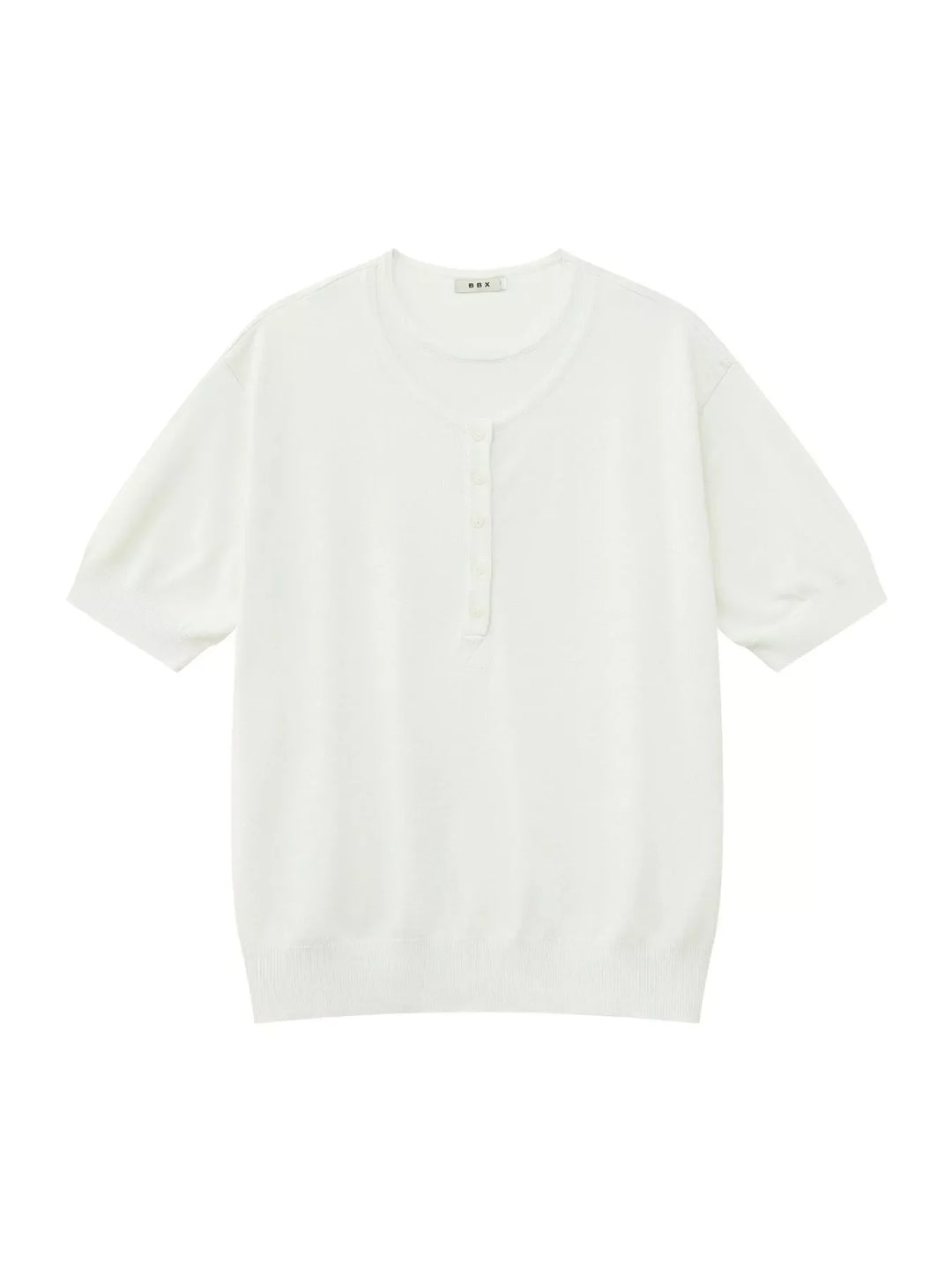 Men's Henley T-Shirt with Button Detail