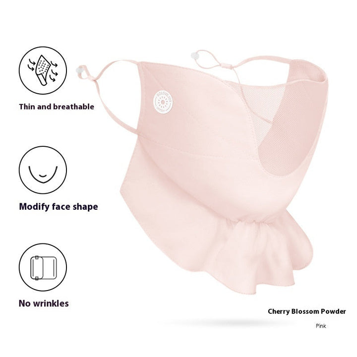Women's Outdoor Driving Cycling UV-proof Chiffon Sunscreen Mask