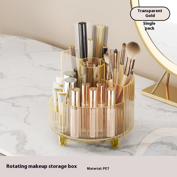 Cosmetics Storage Box Large Capacity Rotatable Dresser Table Lipstick Skin Care Products Transparent Rack Acrylic