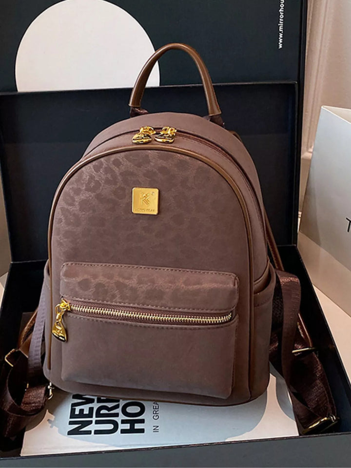 Vintage Style Leather Backpack Bag