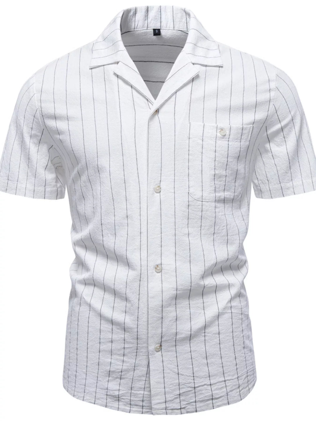 Men's Classic Striped Short-Sleeve Shirt