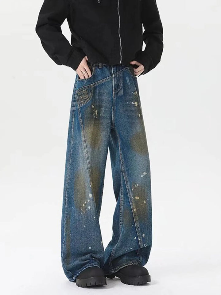 Men's Plus Size Wide Leg Jeans