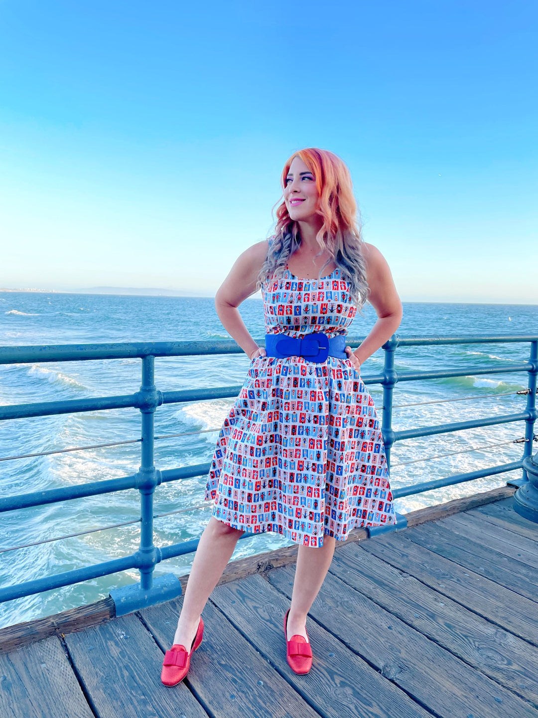 Sunny Days Fit & Flare Dress - Large only