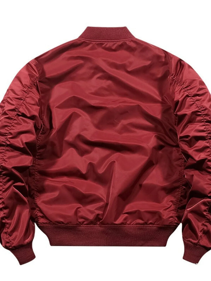 Men's Full Size Zip Up Long Sleeve Jacket Plus Size