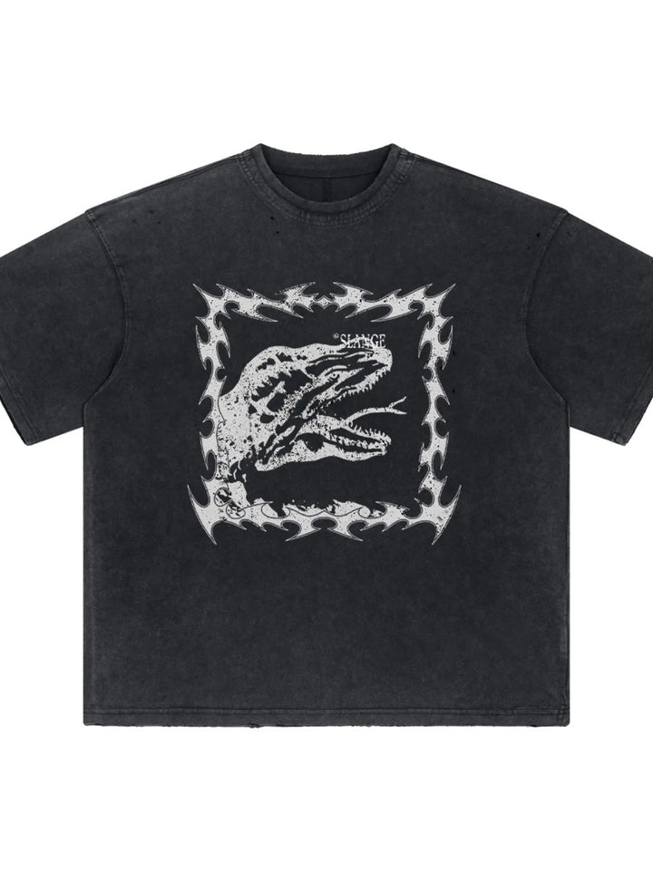 Men's Graphic Round Neck Short Sleeve T-Shirt