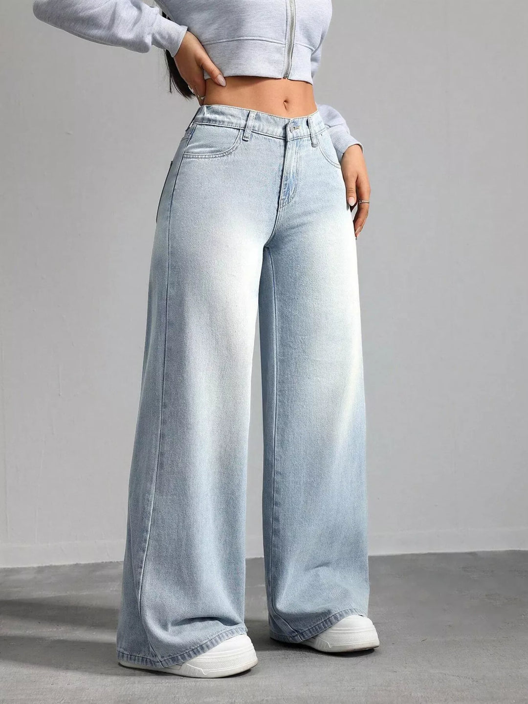 High Waisted Wide Leg Jeans