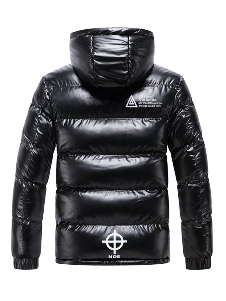Men's Plus Size Padded Hooded Winter Coat