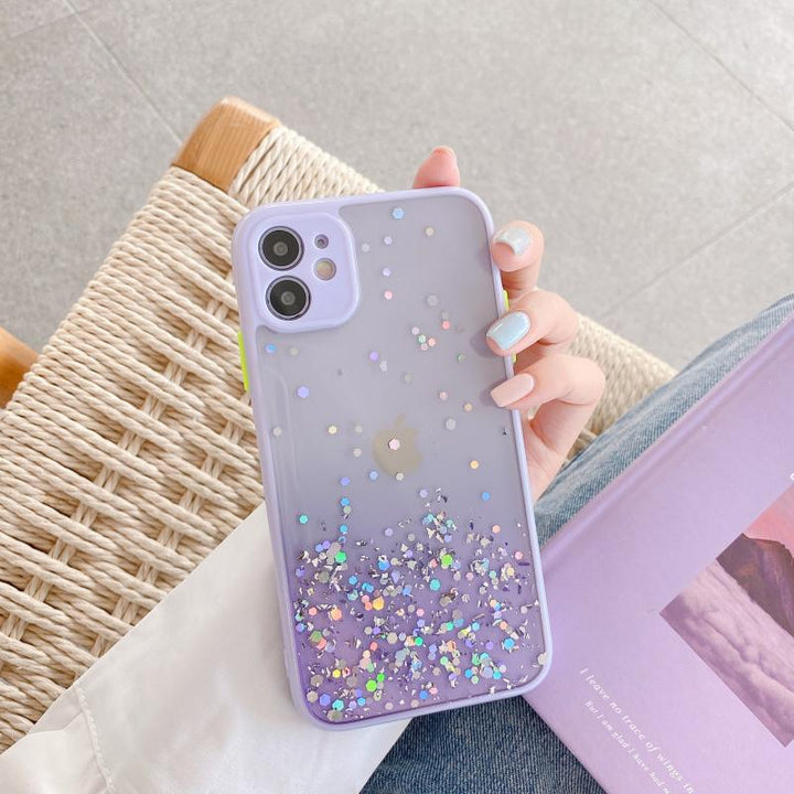 Compatible With , Epoxy Glitter 8p Gradient All-inclusive Anti-drop Cover
