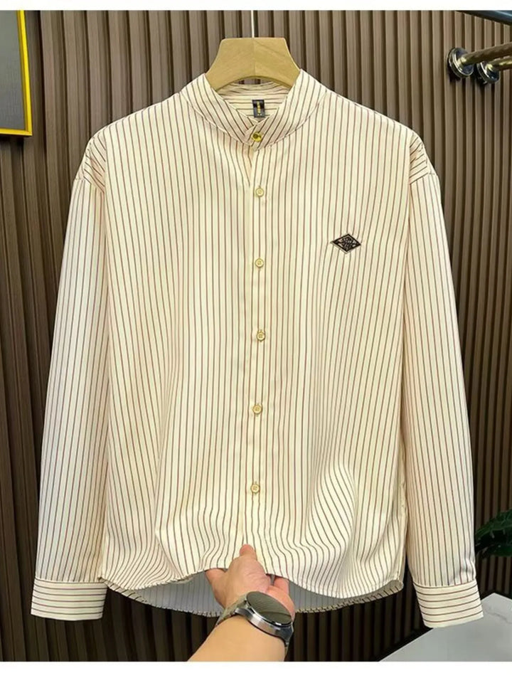 Men's Striped Button-Down Shirt