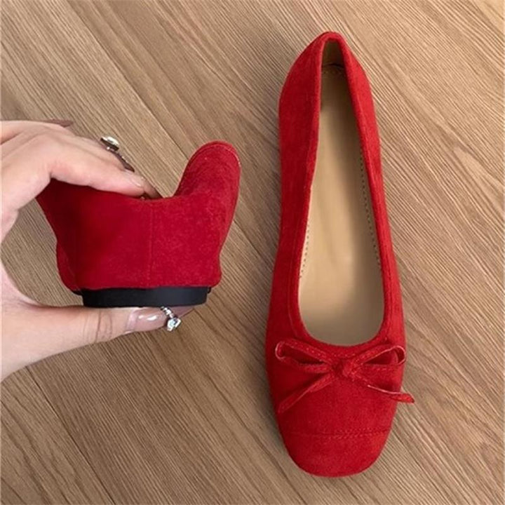 Women's Hidden Heel Ballet Flats - Comfortable Soft Sole Casual Walking Shoes for Daily Wear