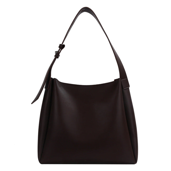 Womens Large-capacity Soft-leather Shoulder Bag