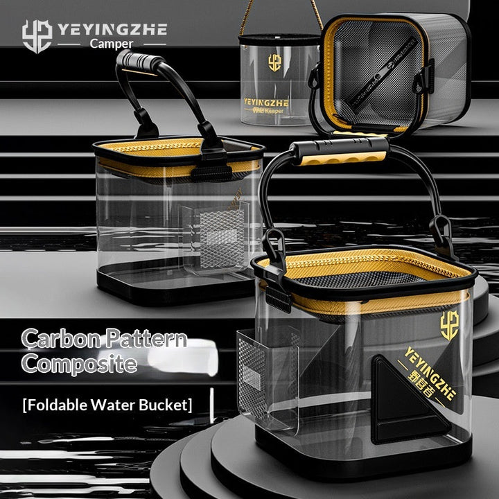 Thickened Transparent Fishing And Water-drawing Bucket