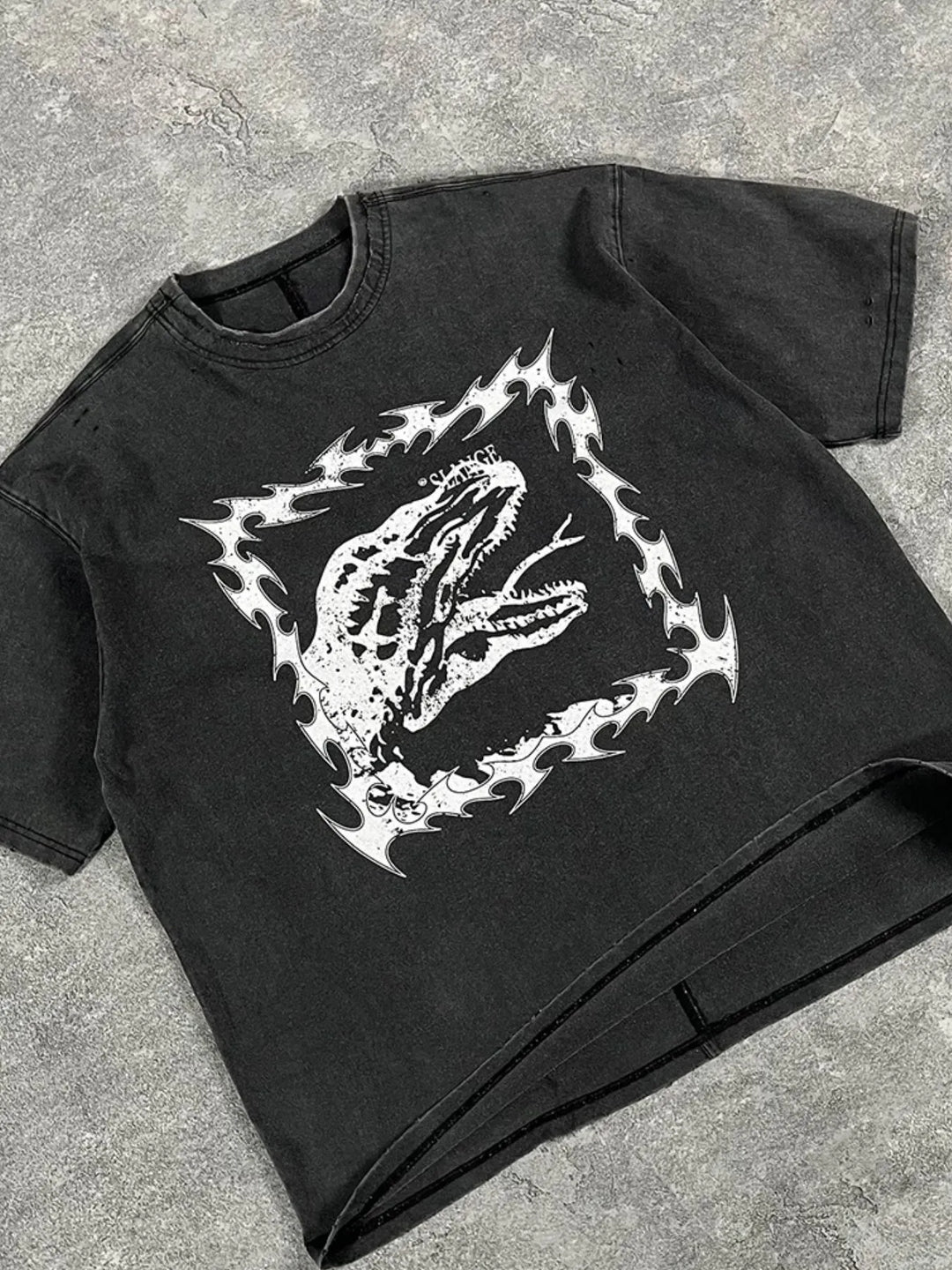 Men's Graphic Round Neck Short Sleeve T-Shirt