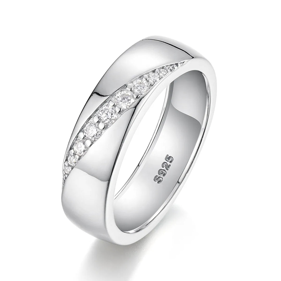 925 Sterling Silver Moissanite Ring