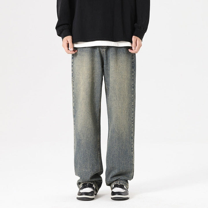 Mens Trendy Straight-leg Loose-fit Fashion Workwear
