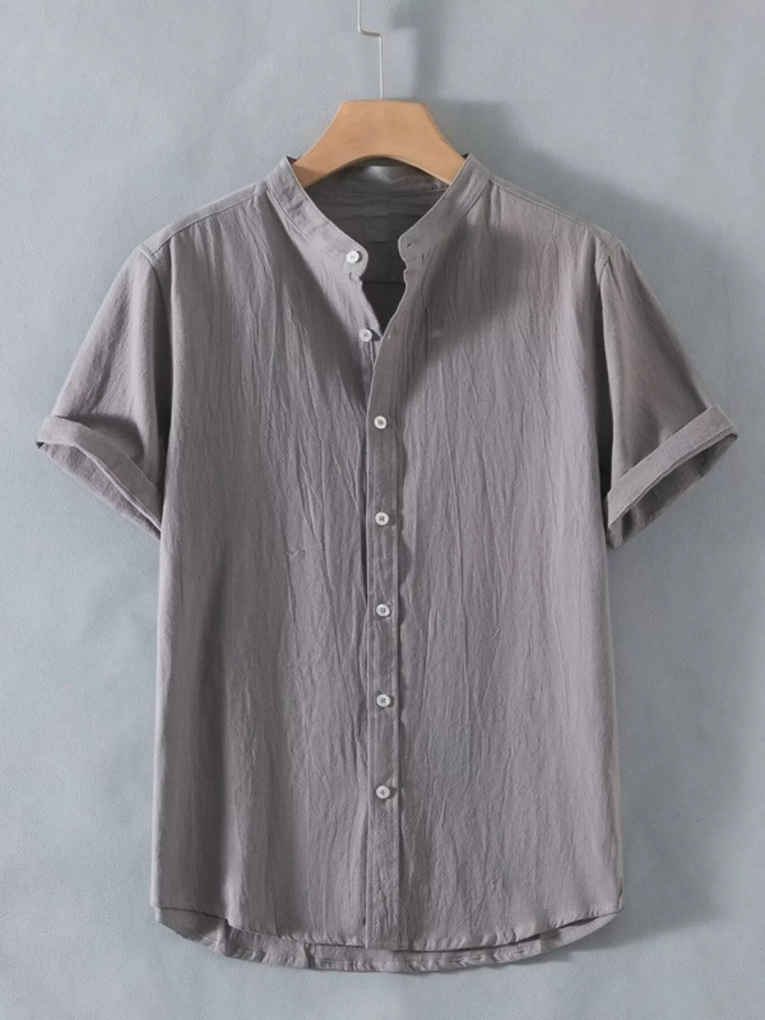 Men's Plus Size Button Up Short Sleeve Shirt