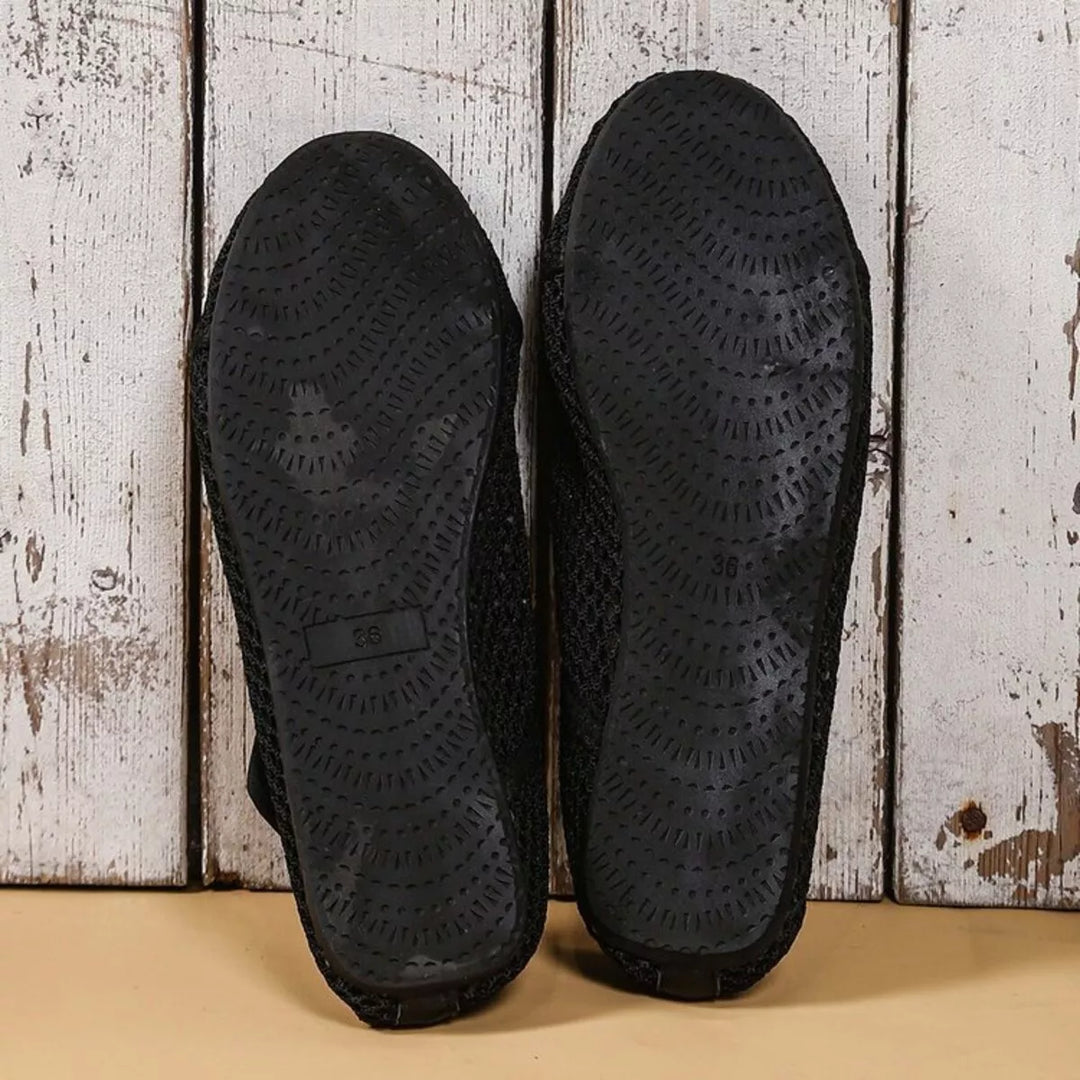Mesh Round Toe Slip-Ons