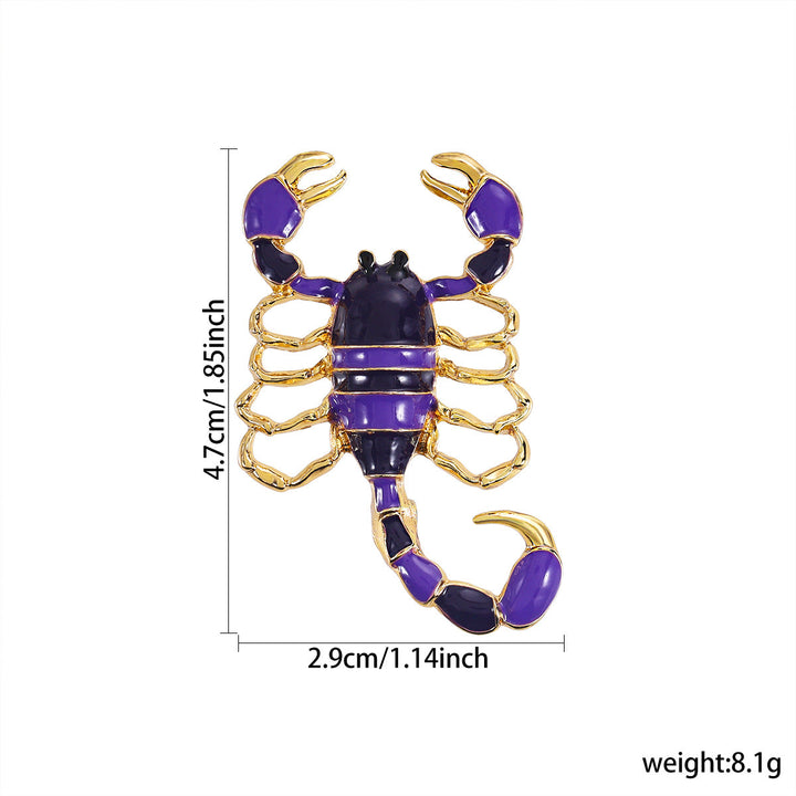 Enamel-dripped Lobster Brooch Accessory For Women