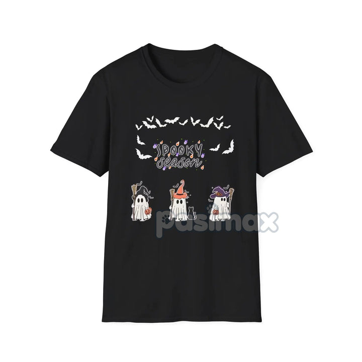 Spooky Boo Ghost T-Shirt - Cute Halloween Ghost Tee, Simple Spooky Apparel