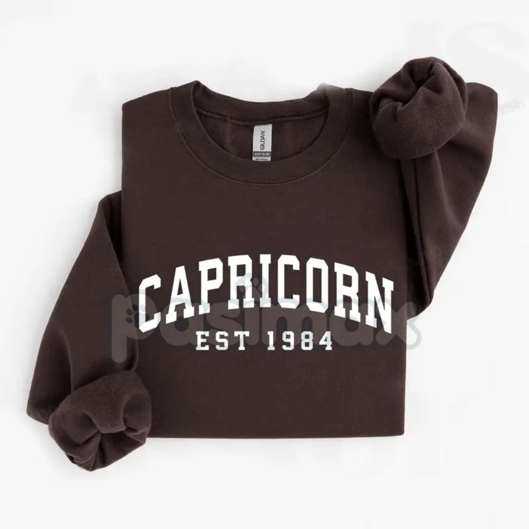 Vintage Zodiac Constellation Sweatshirt – Personalized Astrology Est. [Year] Apparel