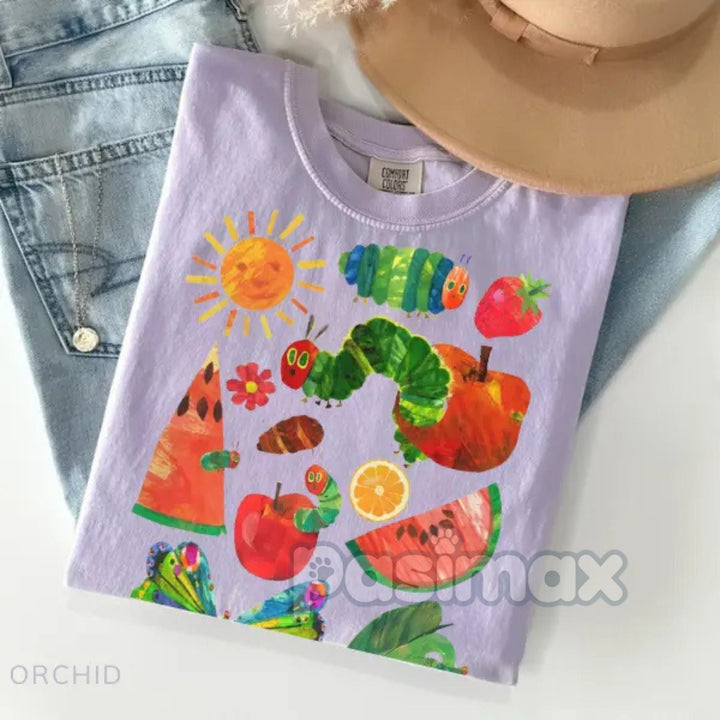 Hungry Caterpillar Teacher Shirt – Back To School Outfit, First Day of School Tee, Teacher Life Apparel, Gift for Educator
