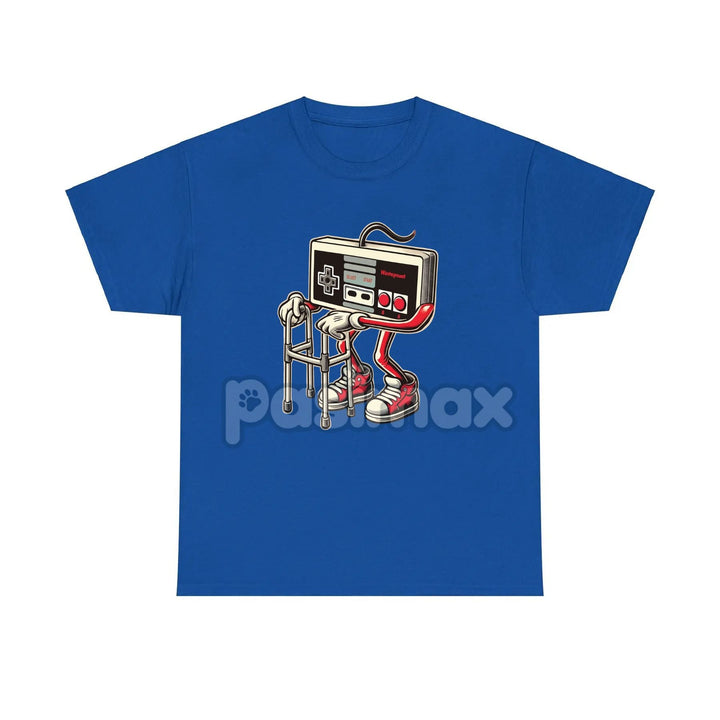 Retro Gaming Pattern T-Shirt - Fun Old Video Game Console Design, Nostalgic Gamer Tee
