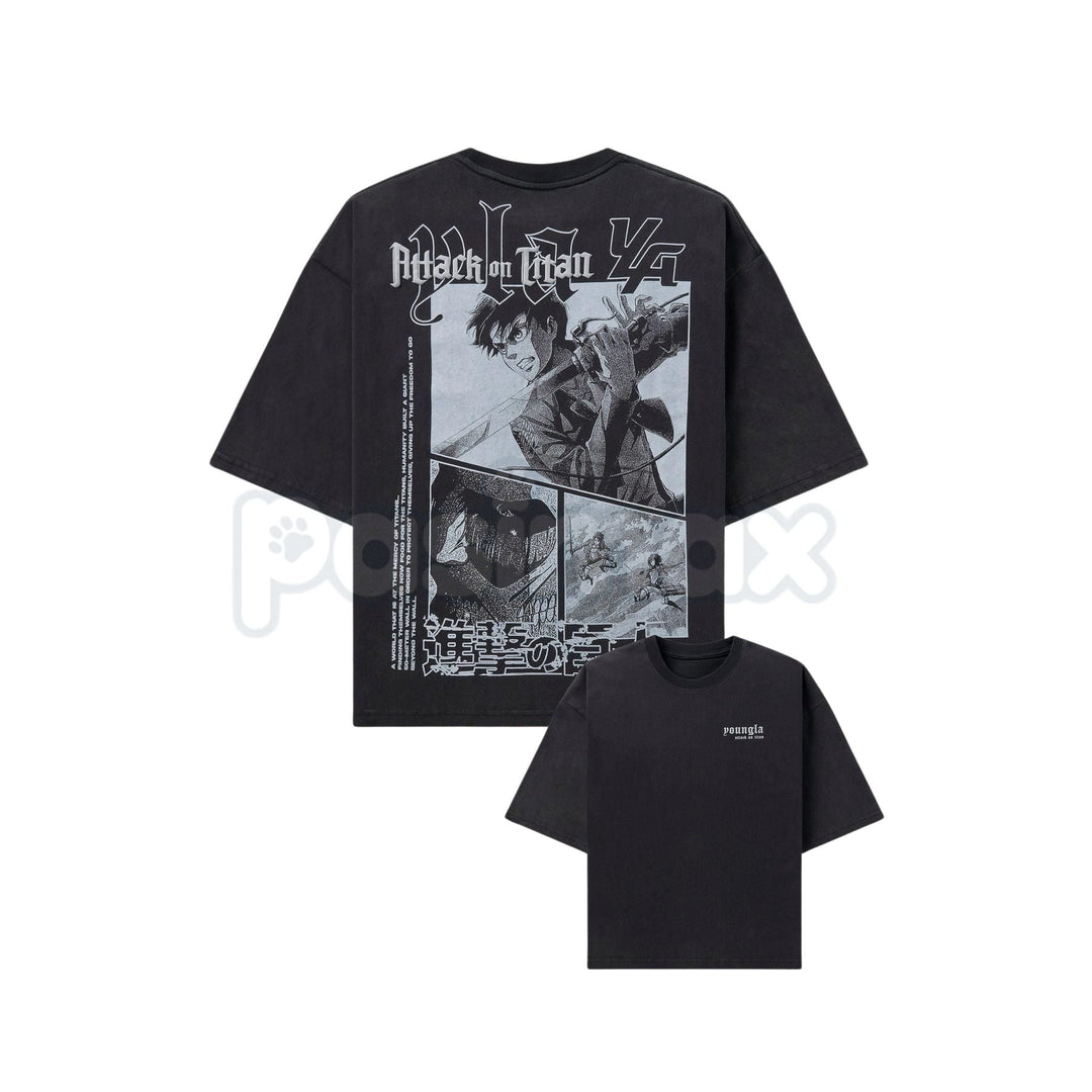 Attack on Titan Anime T-Shirt (Shiganshina) - Titans Horror Graphic Tee, Themed AOT Fan Apparel, Freedom Seeker Gift