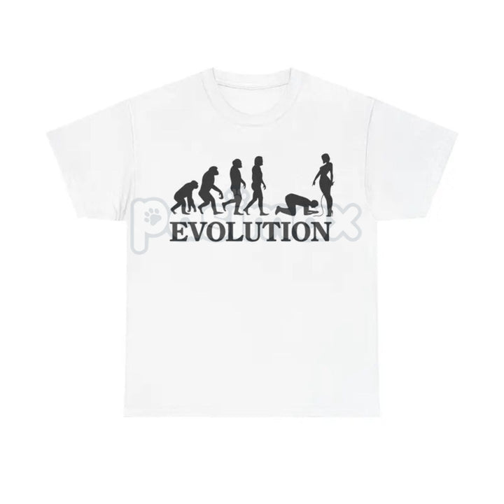 "Evolution Simp" Funny Graphic T-Shirt - Absurdist Meme Culture Unisex Cotton Tee, Ironic Statement Shirt