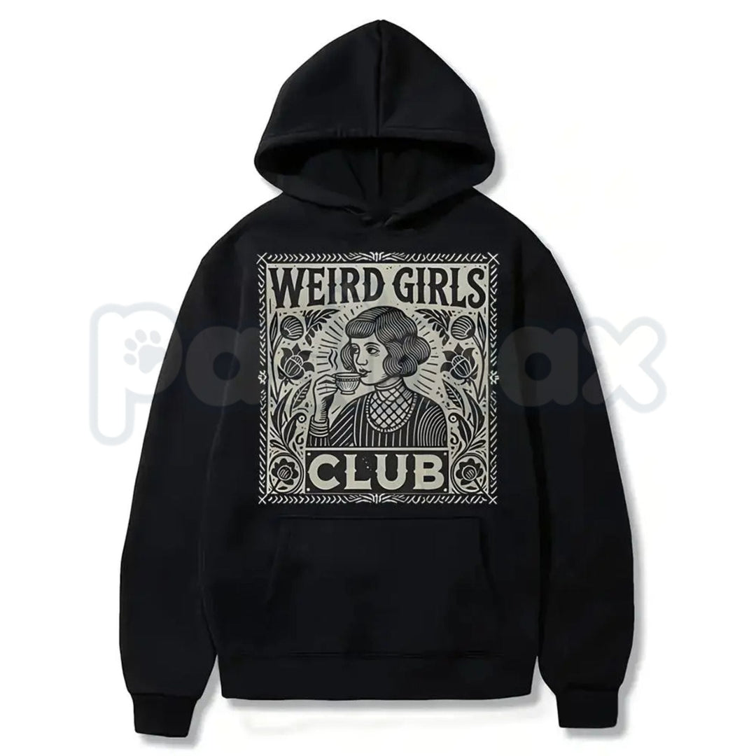 Weird Girls Club Aesthetic Tee – Whimsy Goth Celestial Hoodie & Dark Academia Sweatshirt