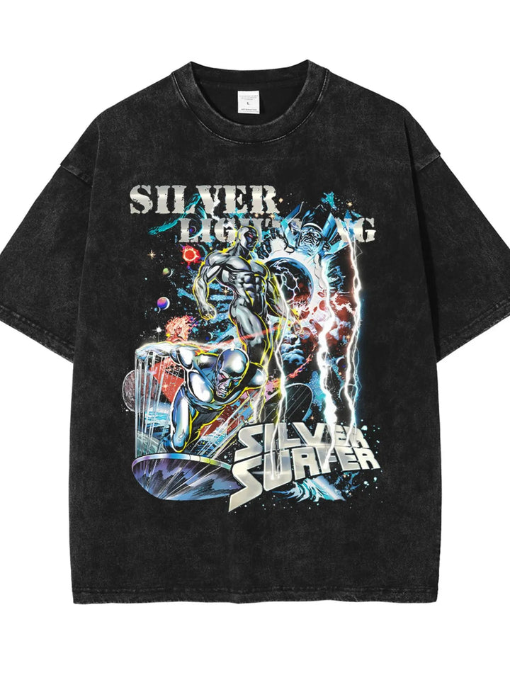 Men's Graphic Round Neck Short Sleeve T-Shirt