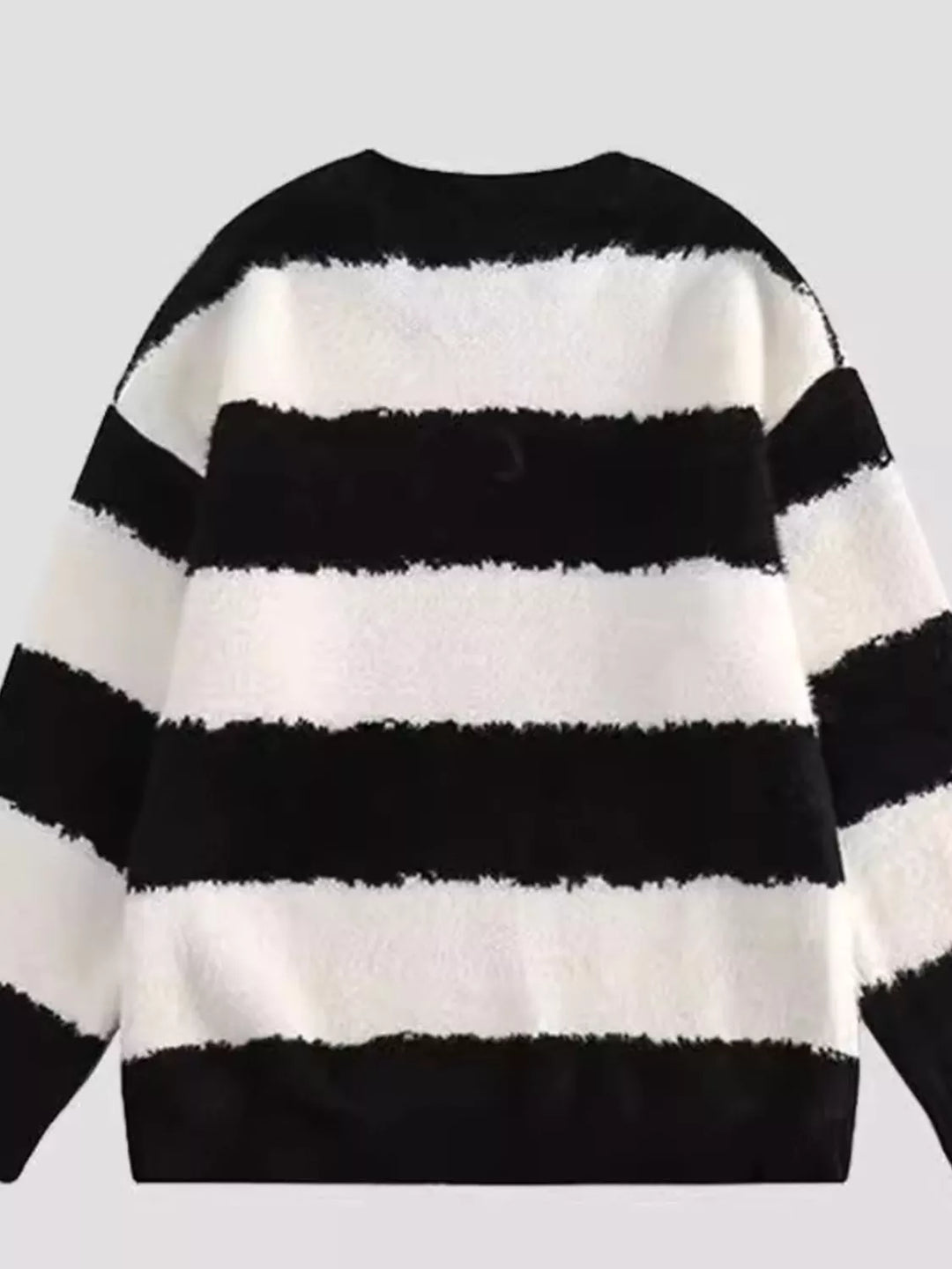 Men's Striped Knitted Long Sleeve Sweater