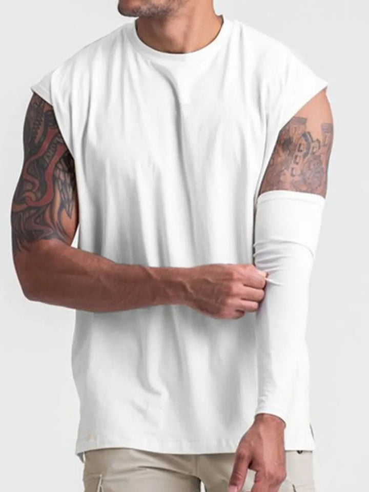 Men's Plus Size Round Neck Tank