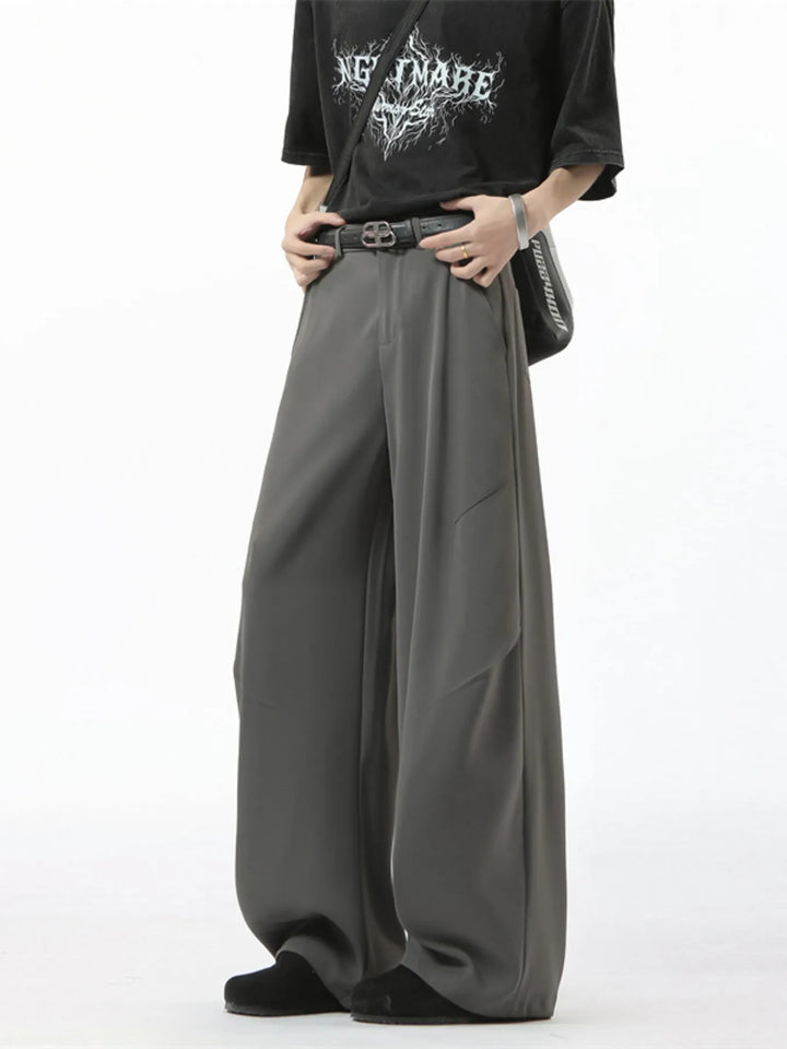 Men's Full Size Wide Leg Pants Plus Size