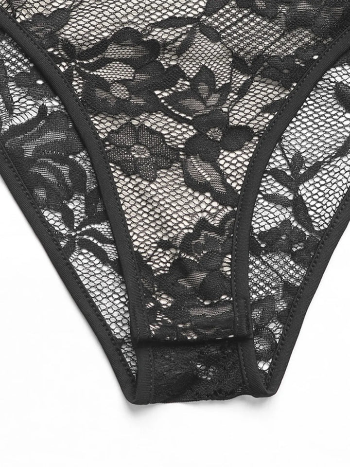 Lace Halter Neck Bodysuit