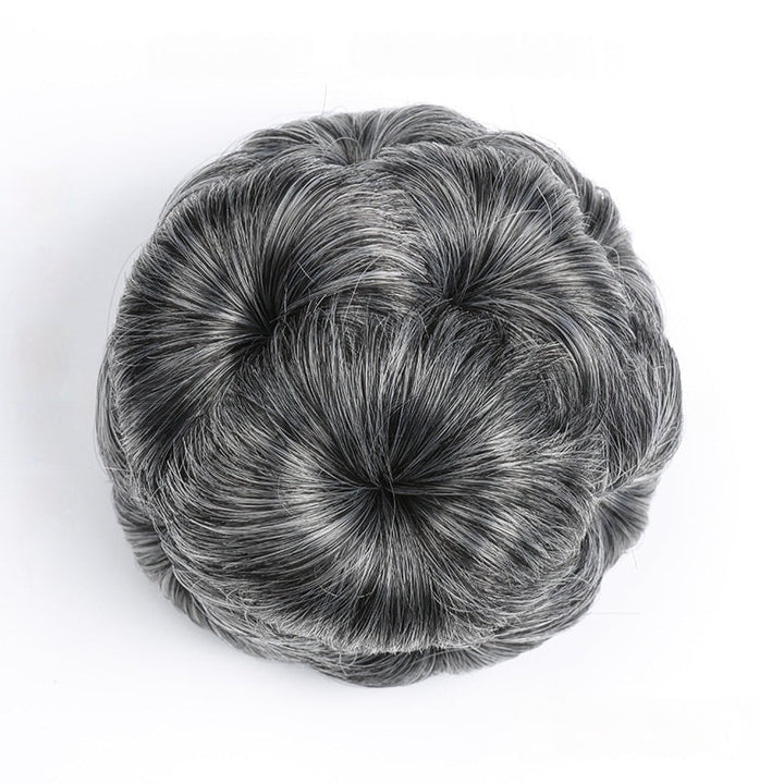 High Temperature Silk Wig Hair Ring, Hair Bun, Nine Flower Ball Head Bridal Costume Plate