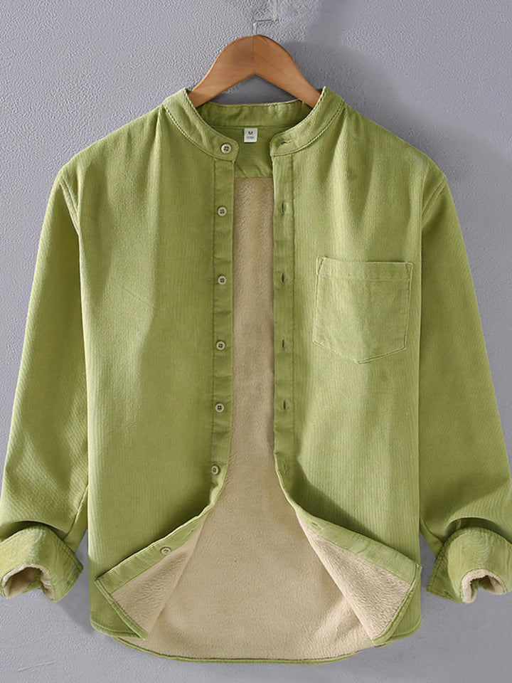 Men's Plus Size Button Up Long Sleeve Shirt