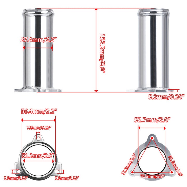 Modified Auto Parts Exhaust Gas Circulation Disassembly Pipe
