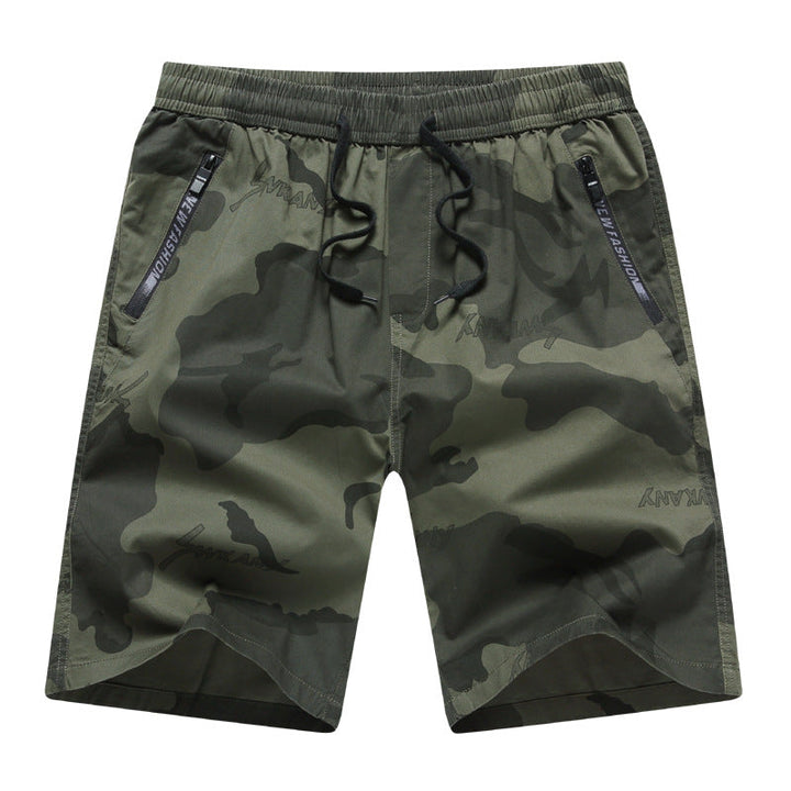 Mens Loose Multi-Pocket Cargo Shorts In Pure Cotton