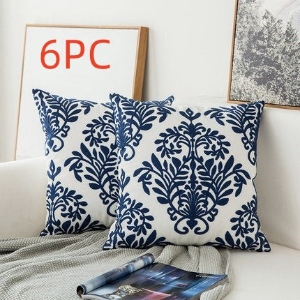 Classical embroidered home pillow without core